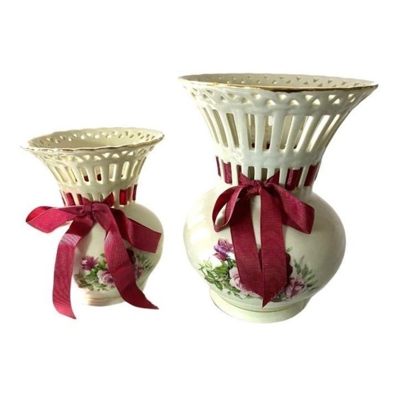 Set of 2 Vases-Formalities by Baum Bros. - Picture 3 of 11